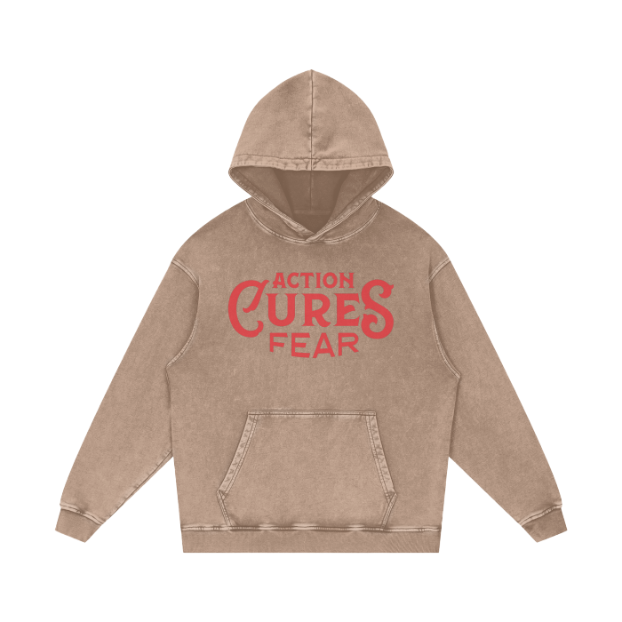 Oversized Action Cures Fear Hoodie