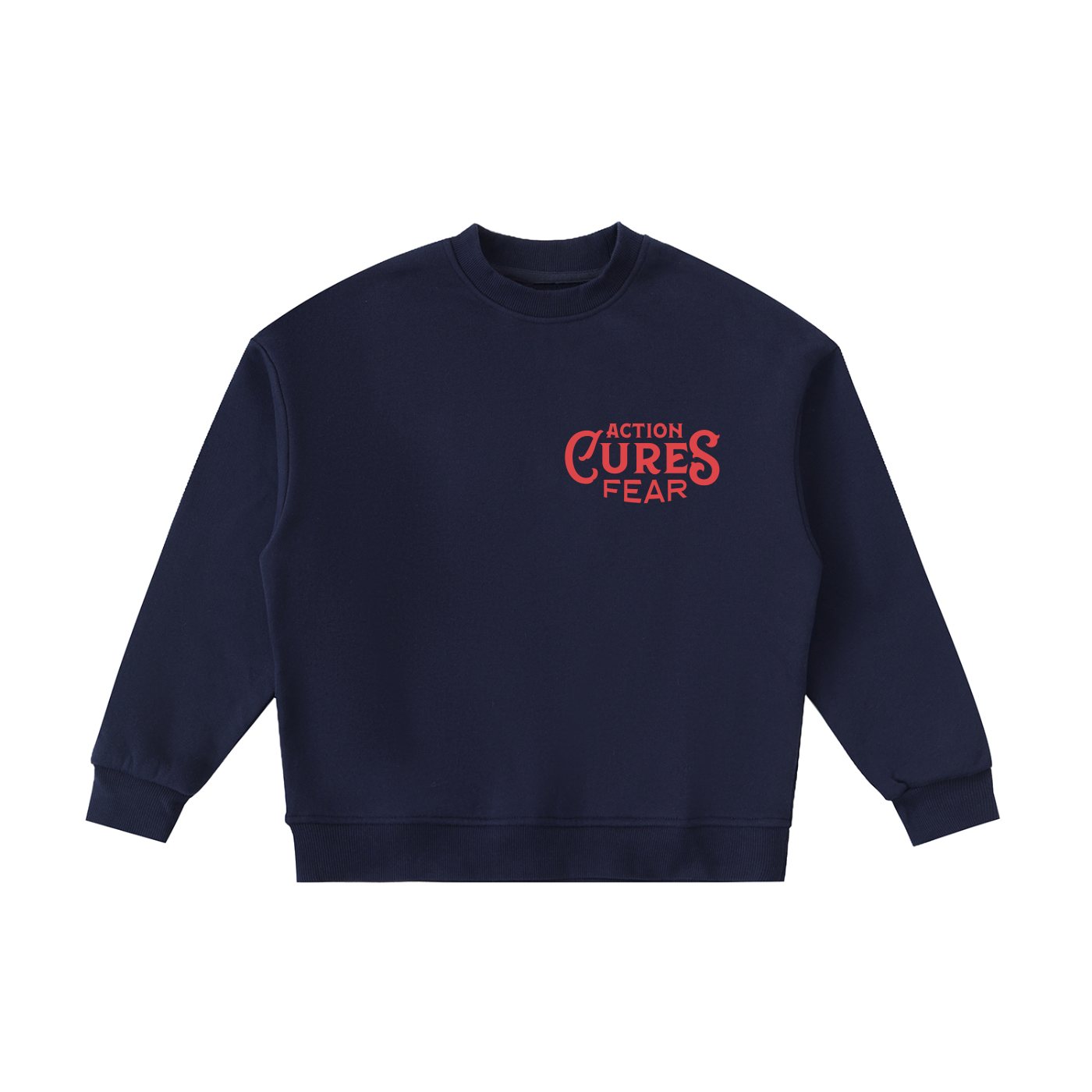 Action Cures Fear Kids' Crewneck Sweatshirt