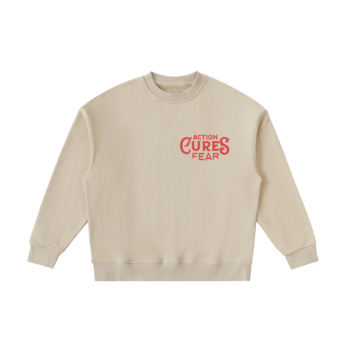 Action Cures Fear Kids' Crewneck Sweatshirt
