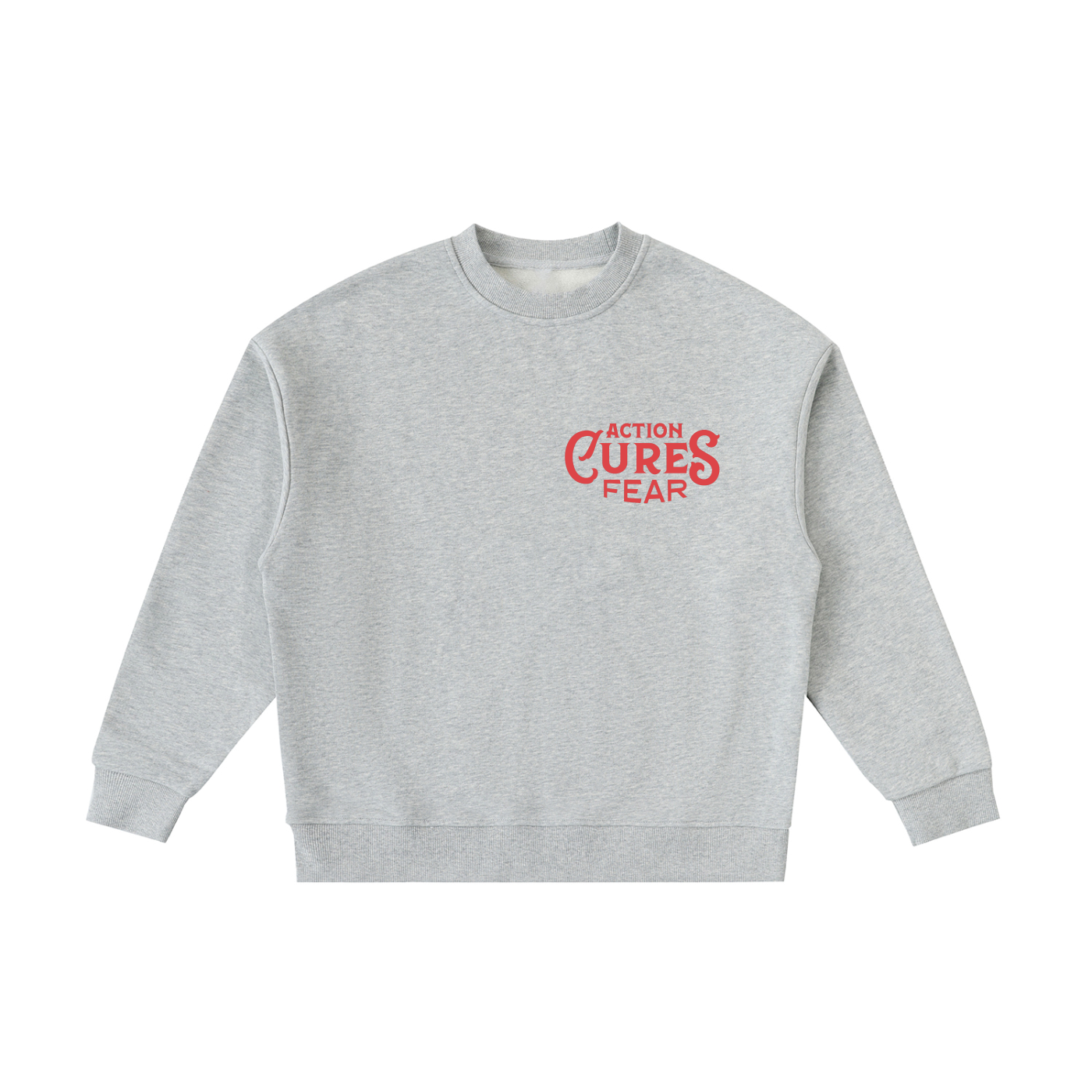 Action Cures Fear Kids' Crewneck Sweatshirt