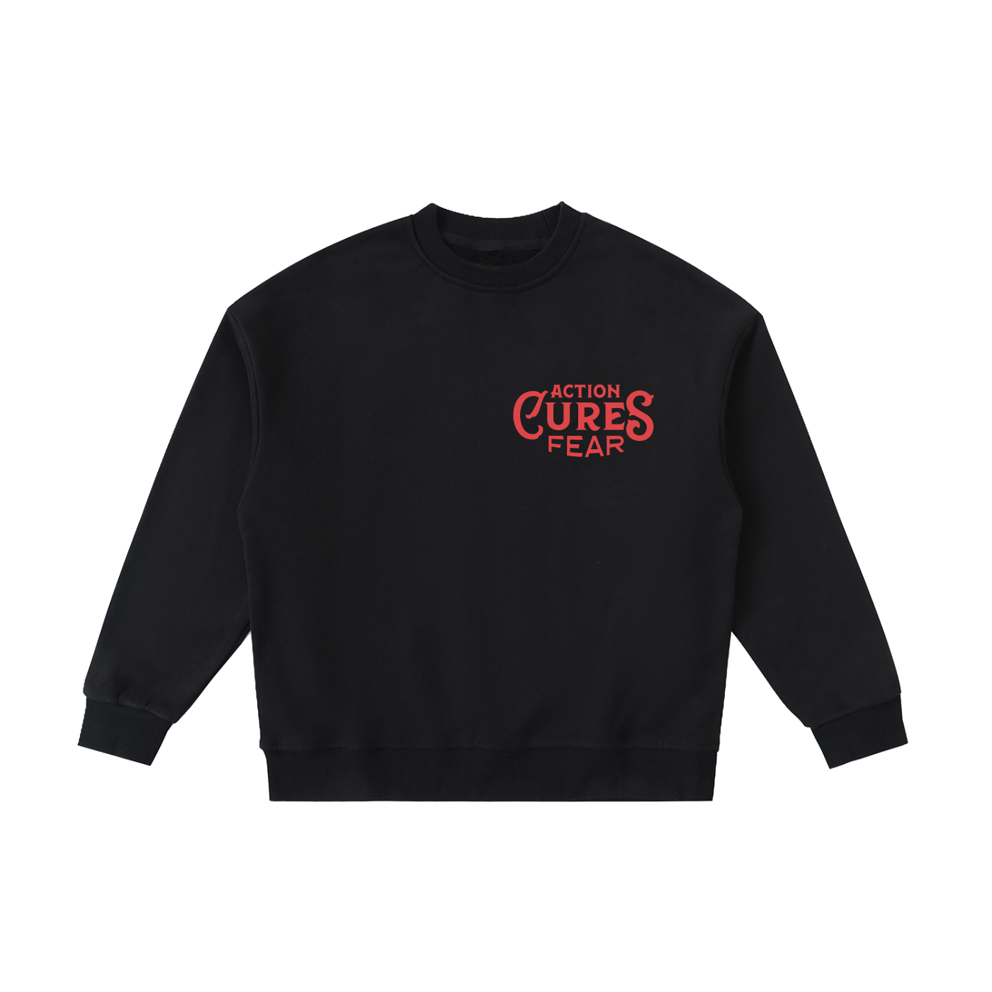 Action Cures Fear Kids' Crewneck Sweatshirt